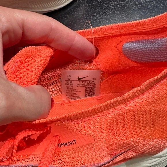 Nike Zoomx Athletic Shoes in Vibrant Orange and White - Picture 2 of 4